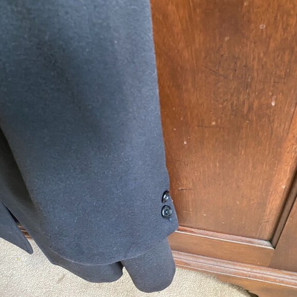 Hart Schaffner & Marx Silver Trumpeter Mens Overcoat 48 100% Cashmere 3-Button - Picture 11 of 15